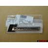 Audi Original SUPERCHARGED Lado Rotulo Insignia Emblema Negro Cromo - 4F0853601