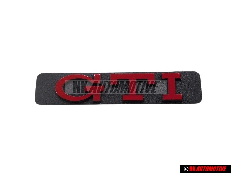 VW Original GTI Lado Rotulo Insignia Emblema Rojo - 1H6853714C QN5