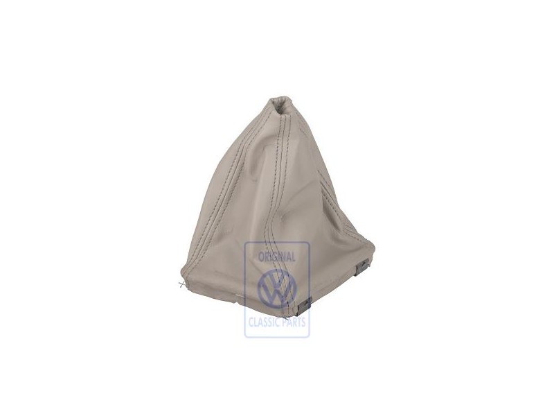VW Original Revestimiento Palanca Cambio Cuero Sintetico Sahara - 155711113B R12