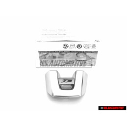 VW Original R Volante Rotulo Insignia Emblema Aluminio - 1K8419685B POP