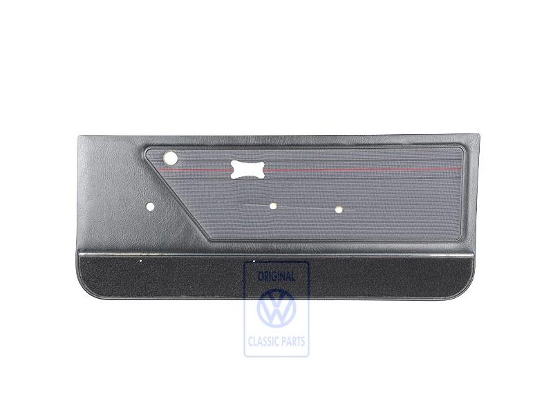 VW Original Revestimiento Puerta Gris/Rojo/Negro - 155867016ANWP8