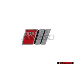 Audi Original S6 Frente Rotulo Insignia Emblema Cromo Rojo - 4A5853736C 2ZZ