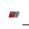 Audi Original S6 Frente Rotulo Insignia Emblema Cromo Rojo - 4A5853736C 2ZZ