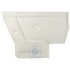 VW Original Revestimiento Lateral (Cuero) Blanco Alaska - 155867043Q 3YX