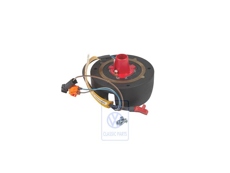 VW Original Anillo Retractor Con Anillo Colector Negro Satinado - 155959653 01C