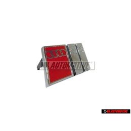 Audi Original S4 Frente Rotulo Insignia Emblema Cromo Rojo - 8D0853736C 2ZZ
