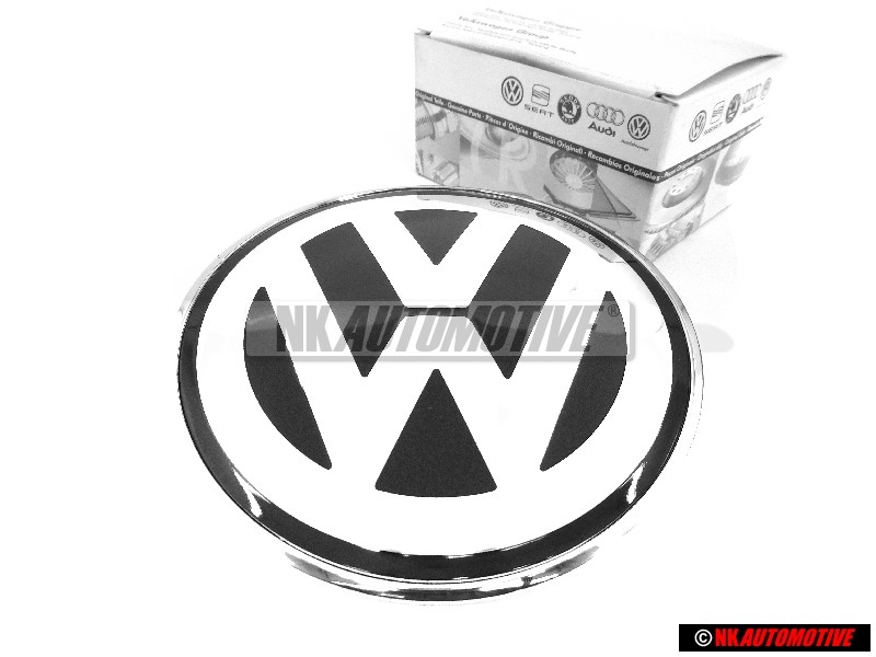 VW Original Frente Simbolo Insignia Emblema Negro Cromo - 1C0853617A WV9