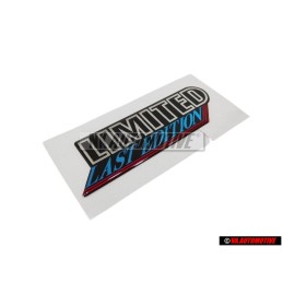 VW Original LIMITED LAST EDITION Frente Rotulo Insignia Emblema - 255853679D CHY