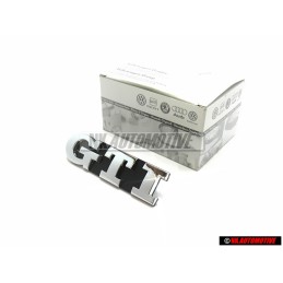 VW Original GTI Frente Rotulo Insignia Emblema Cromo - 1K6853679D FXC