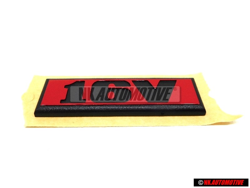 VW Original Rotulo Negro Satinado/Rojo Tornado - 191853675E QN5