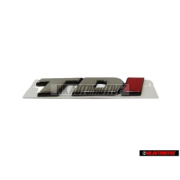 VW Original TDI Trasero Rotulo Insignia Emblema Cromo Rojo - 7D0853675C EQW
