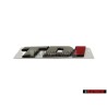 VW Original TDI Trasero Rotulo Insignia Emblema Cromo Rojo - 7D0853675C EQW