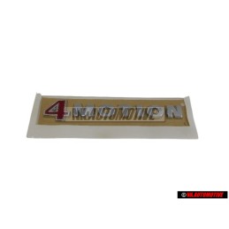VW Original 4MOTION Trasero Rotulo Insignia Emblema Cromo Rojo - 1K0853675Q GQF