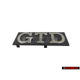 VW Original GTD Frente Rotulo Insignia Emblema Plata Cepillada - 171853679D