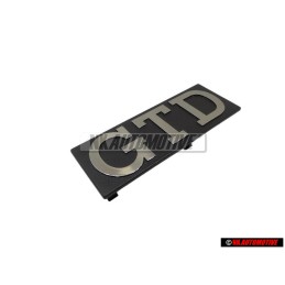 VW Original GTD Frente Rotulo Insignia Emblema Plata Cepillada - 171853679D