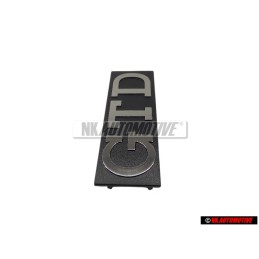 VW Original GTD Frente Rotulo Insignia Emblema Plata Cepillada - 171853679D