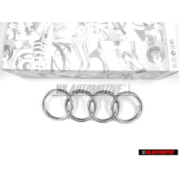 Audi Original Anillos Frente Simbolo Insignia Emblema Cromo - 443853605