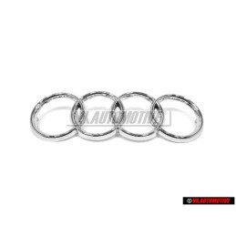Audi Original Anillos Frente Simbolo Insignia Emblema Cromo - 443853605