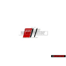 Audi Original S6 Volante Rotulo Insignia Emblema Cromo Rojo - 4B0419685