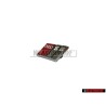 Audi Original S6 Volante Rotulo Insignia Emblema Cromo Rojo - 4B0419685
