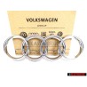Audi Original Anillos Frente Simbolo Insignia Emblema Cromo - 8Z0853605 2ZZ