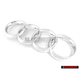 Audi Original Anillos Frente Simbolo Insignia Emblema Cromo - 8Z0853605 2ZZ