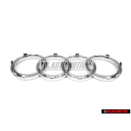 Audi Original Anillos Frente Simbolo Insignia Emblema Cromo - 8Z0853605 2ZZ