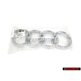 Audi Original Anillos Frente Simbolo Insignia Emblema Cromo - 8Z0853605 2ZZ