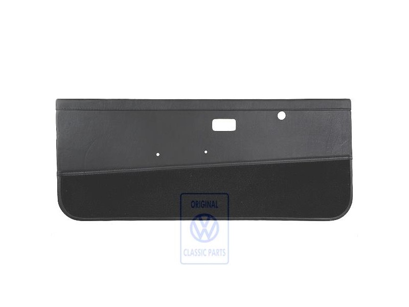 VW Original Panel De Puerta (Cuero) Negro - 155867015BCXV6