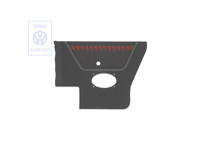 VW Original Revestimiento Lateral (Tela) Negro/Rojo - 155867044BEBYT