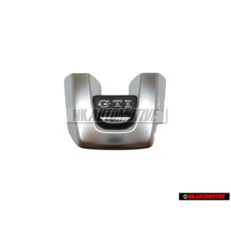 VW Original GTI Volante Rotulo Insignia Emblema Aluminio - 5K0419685P UTF