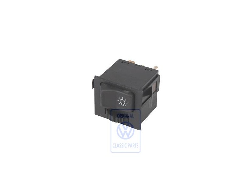 VW Original Conmutador Para Luz Negro Satinado - 323941531J 01C