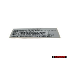 VW Original Adhesivo - 6U0010089C
