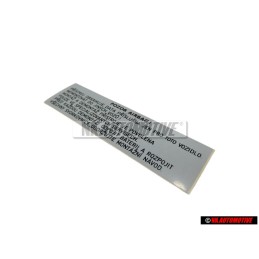 VW Original Adhesivo - 6U0010089C
