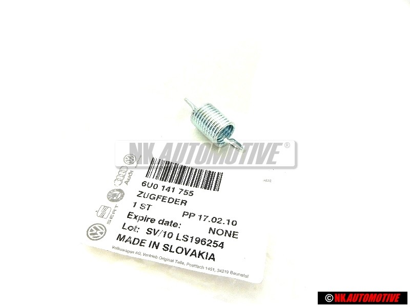 VW Original Muelle Traccion - 6U0141755