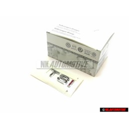 VW Original TSI Trasero Rotulo Insignia Emblema Cromo Rojo - 1K5853675H GQF