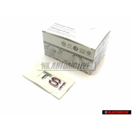 VW Original TSI Trasero Rotulo Insignia Emblema Cromo Rojo - 1K5853675J GQF
