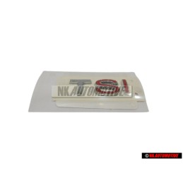 VW Original TSI Trasero Rotulo Insignia Emblema Cromo Rojo - 1K5853675J GQF