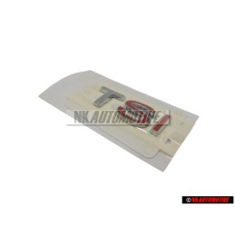 VW Original TSI Trasero Rotulo Insignia Emblema Cromo Rojo - 1K5853675J GQF