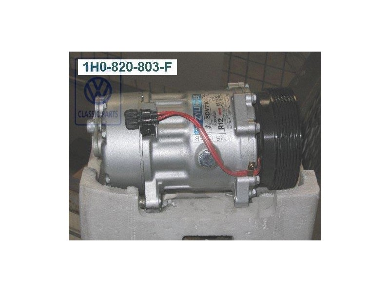 VW Original Compresor Aire Acondicionado Con Embrague Electromagn. 