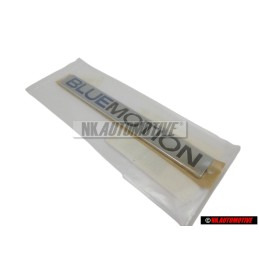 VW Original BLUE MOTION Trasero Rotulo Insignia Emblema Cromo - 6Q0853675R WWS