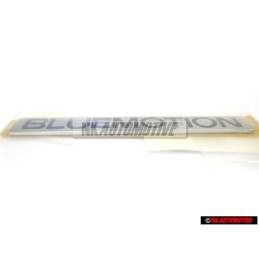 VW Original BLUE MOTION Trasero Rotulo Insignia Emblema Cromo - 6Q0853675R WWS