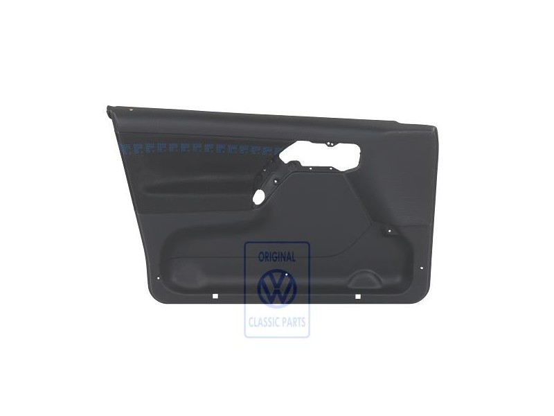 VW Original Revestimiento Puerta (Tela) Negro/Azul - 1H4867011BKELZ