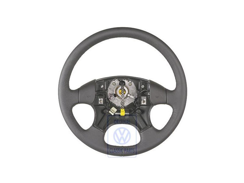VW Original Volante Direccion (Cuero) Negro - 1H0419091AD1BX