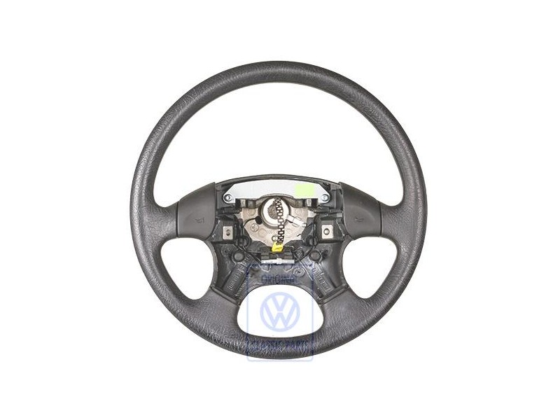 VW Original Volante Direccion Negro Satinado - 1H0419091AS01C