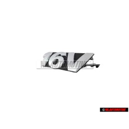 VW Original 16V Frente Rotulo Insignia Emblema Cromo - 6X0853679 FDY