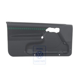 VW Original Revestimiento Puerta (Tela) Negro/Verde - 1H3867011APENC