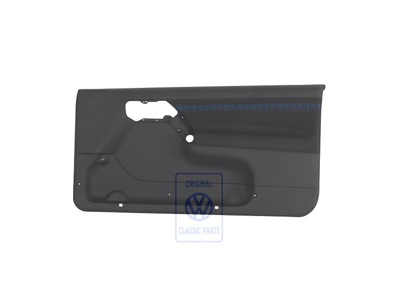 VW Original Revestimiento Puerta (Tela) Negro/Azul - 1H3867012APDYQ