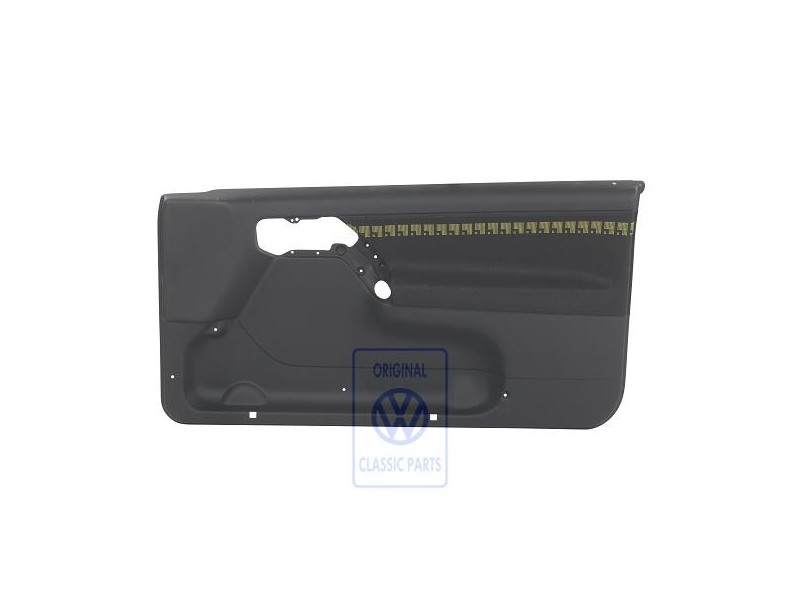 VW Original Revestimiento Puerta (Tela) Negro/Amarillo - 1H3867012APDYW