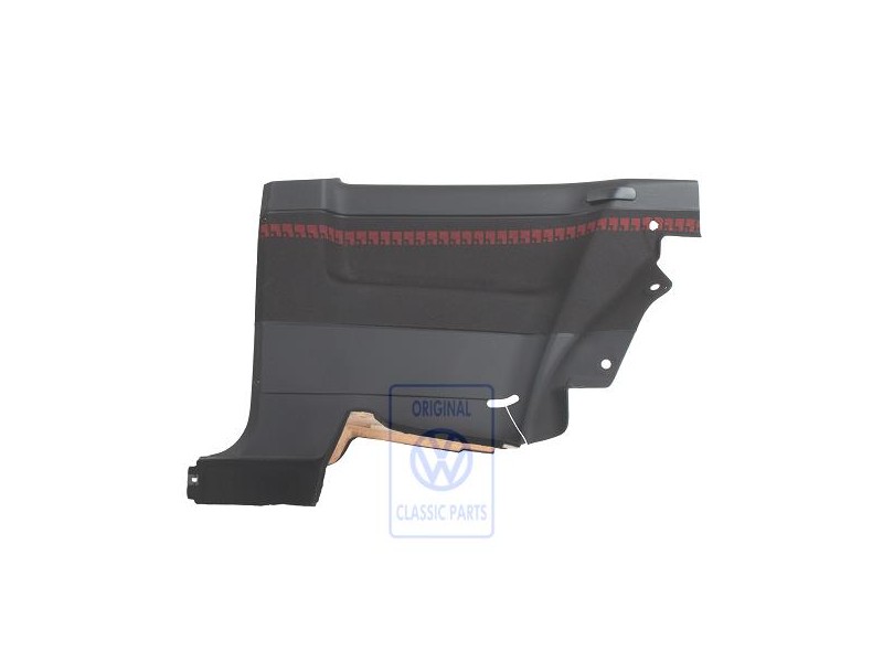 VW Original Revestimiento Lateral (Tela) Negro/Rojo - 1H3867044BJDYF